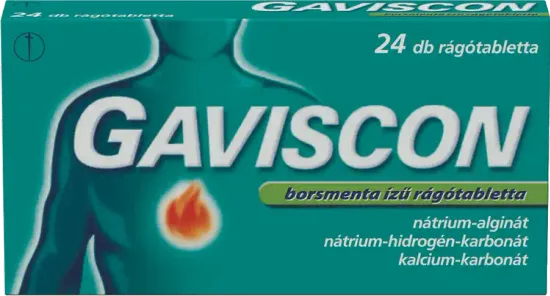 Gaviscon borsmenta ízű rágótabletta